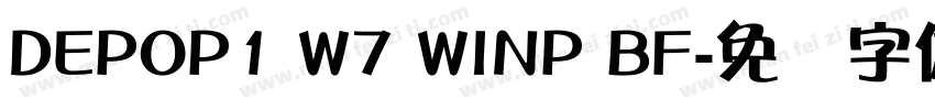 DEPOP1 W7 WINP BF字体转换